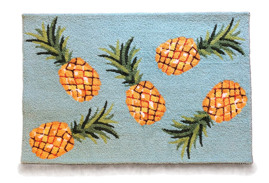 Pineapple Toss Sky Rug/Doormat