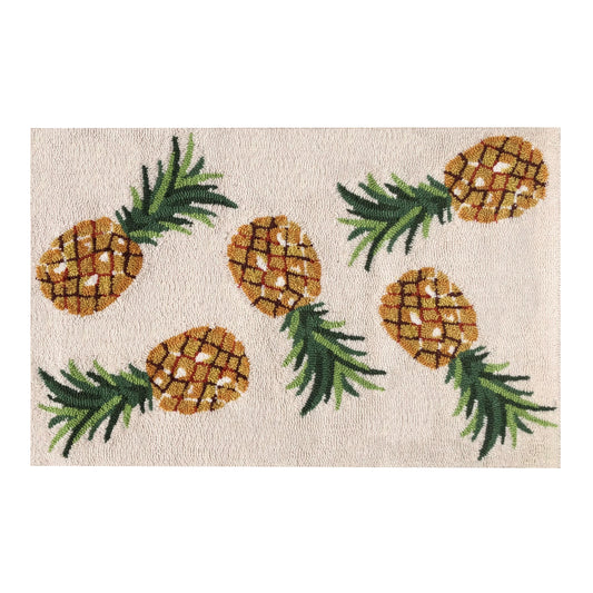 Pineapple Toss Ivory Rug/Doortmat