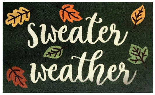 Sweater Weather Green Rug/Doormat