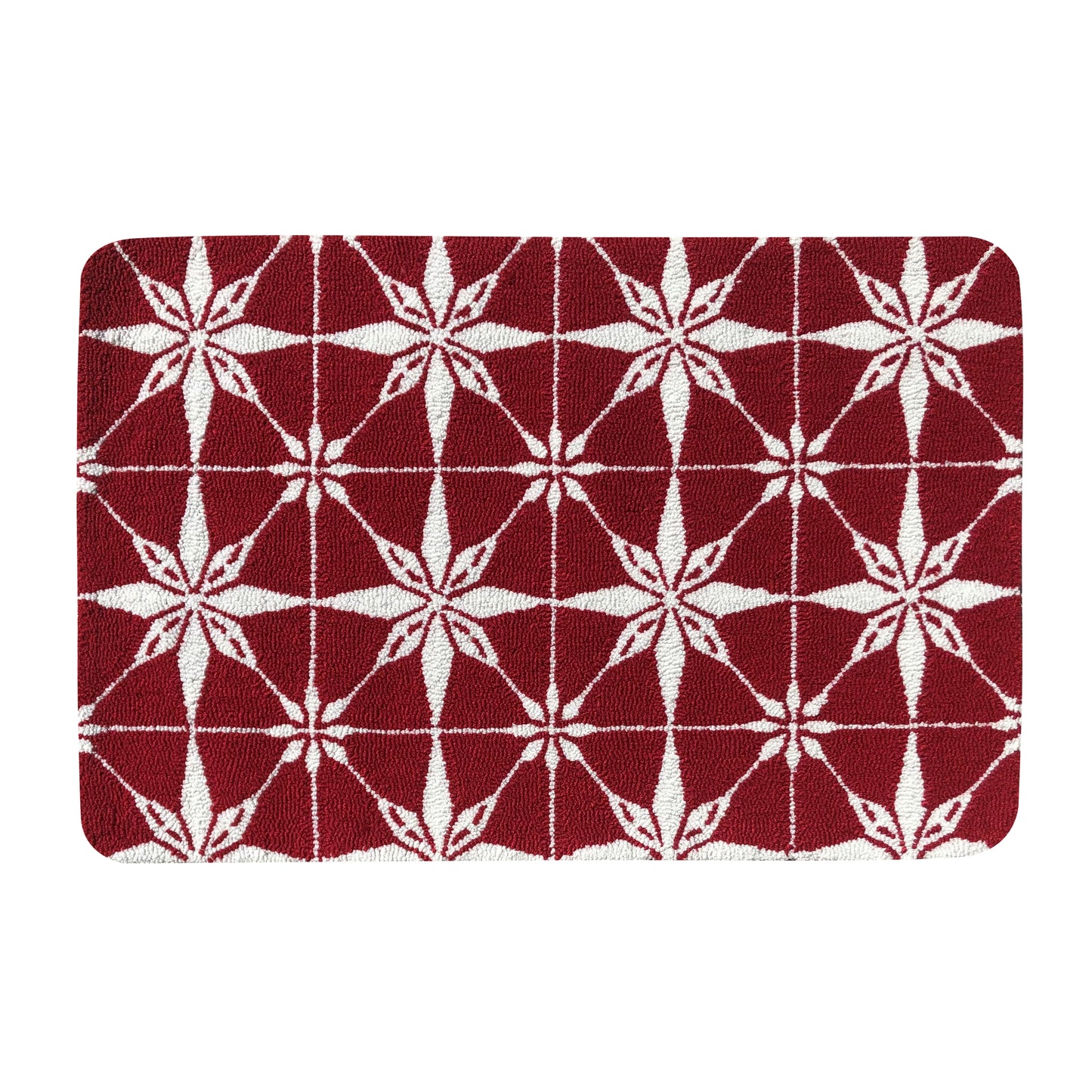 Present Star Red Rug/Doormat