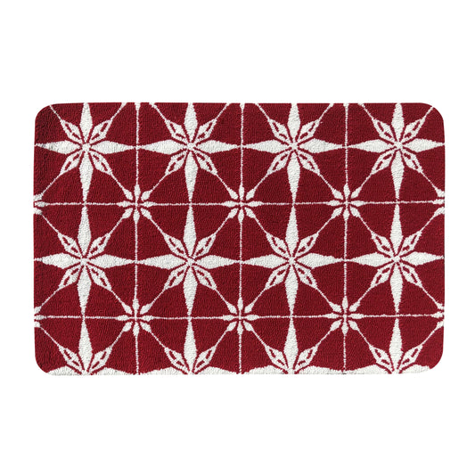 Present Star Red Rug/Doormat