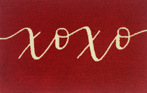 Xoxo Red Rug/Doormat/Pillow
