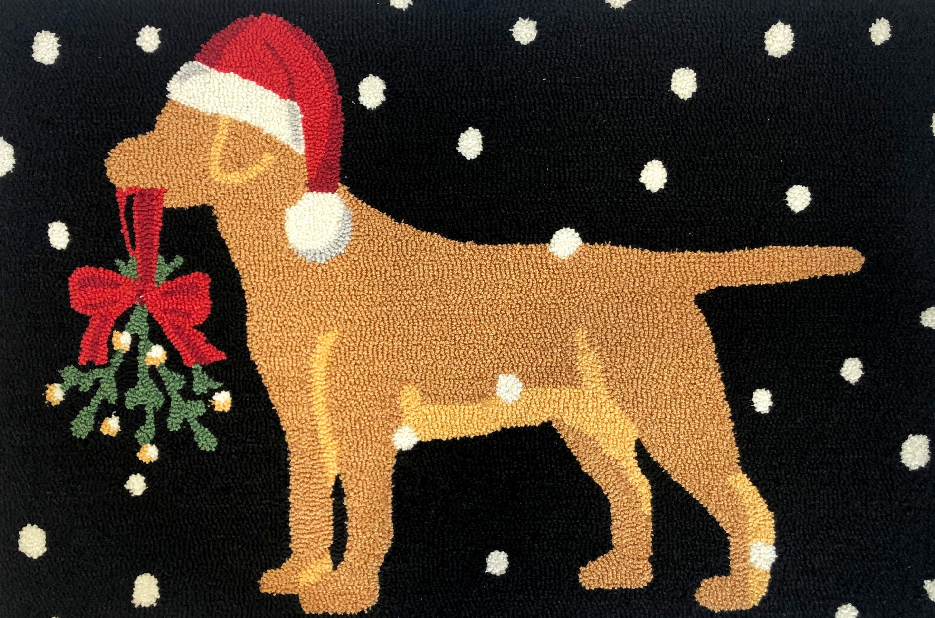 Black Lab Santa Indoor/Outdoor Rug – The Rug Market