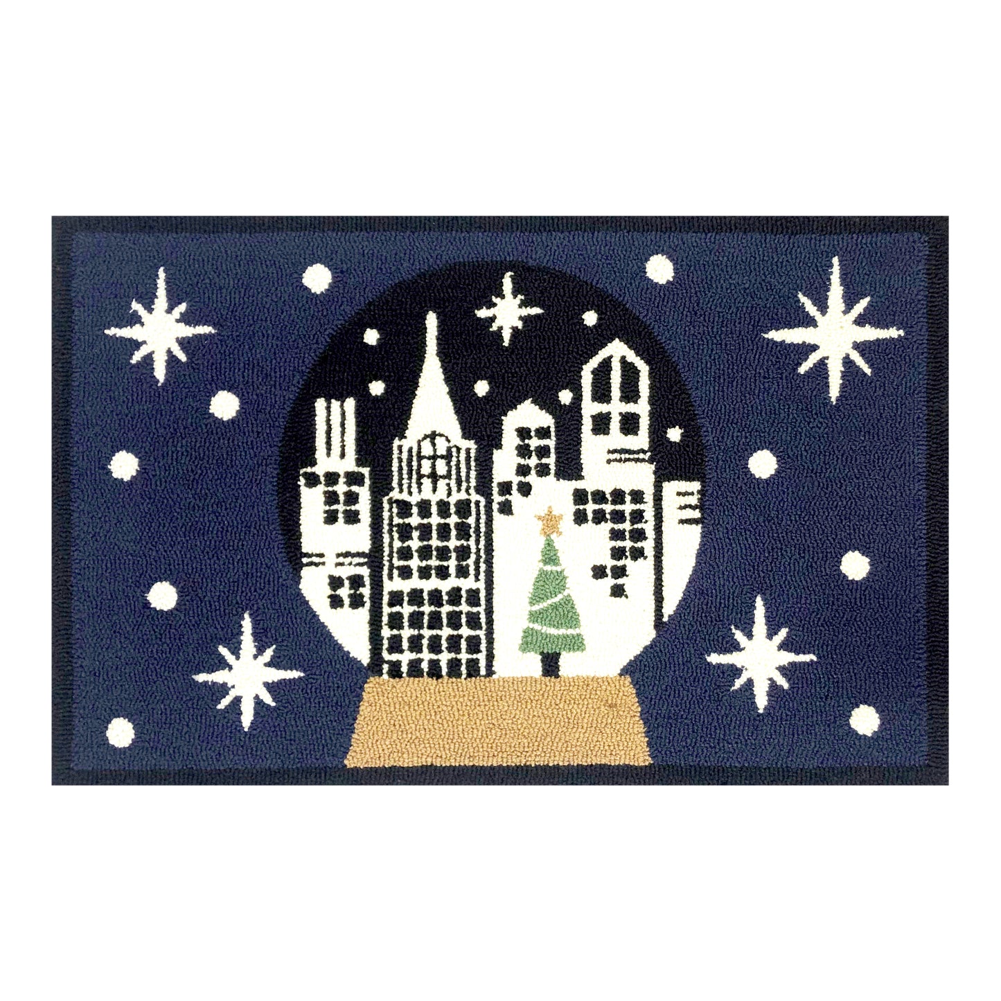 Holiday Snow Globe Rug/Doormat