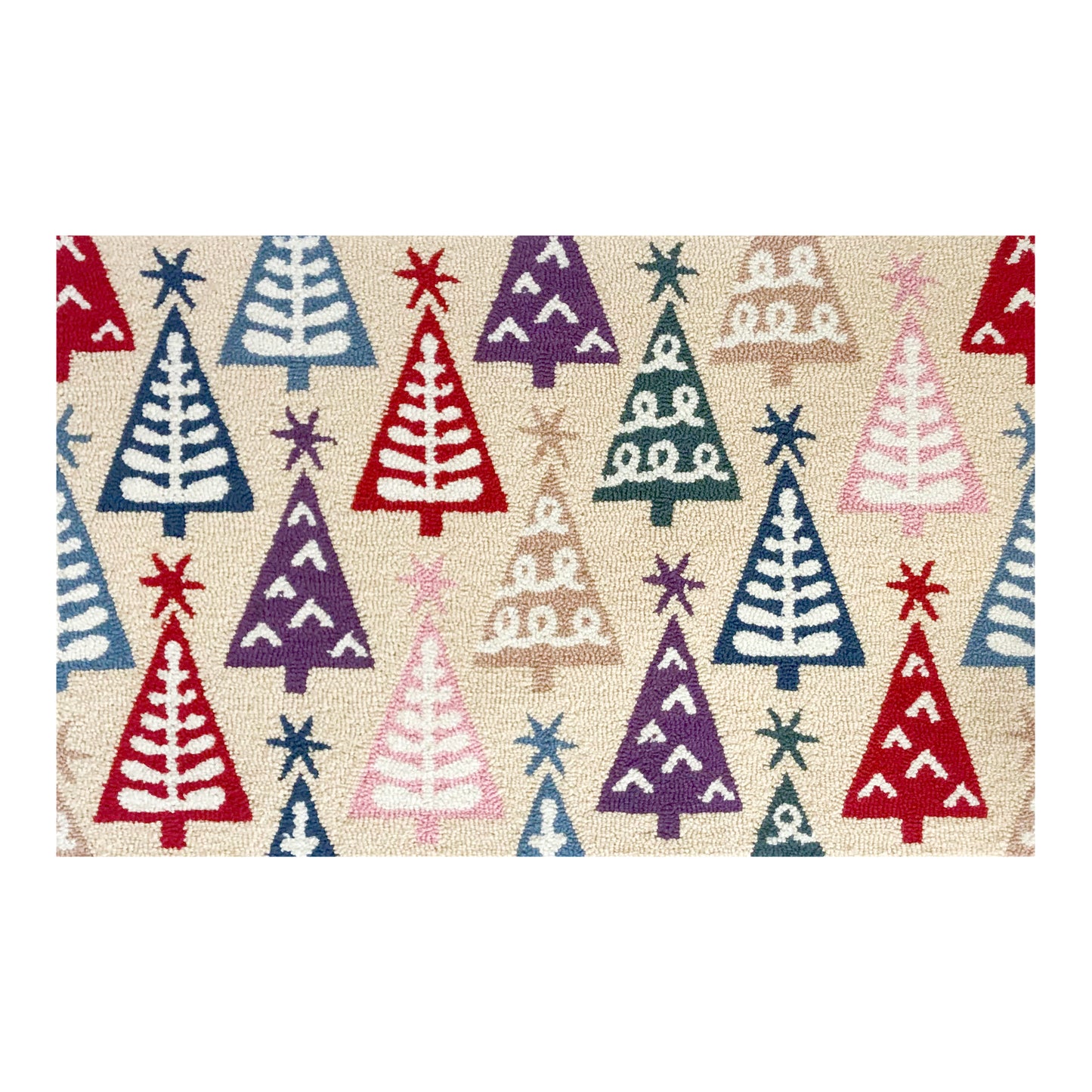 Scandi Trees Cream Rug/Doormat