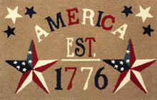 America Est.1776 Taupe Rug/Doormat/Pillow