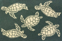 Multi Turtle Aqua Rug/Doormat/Pillow