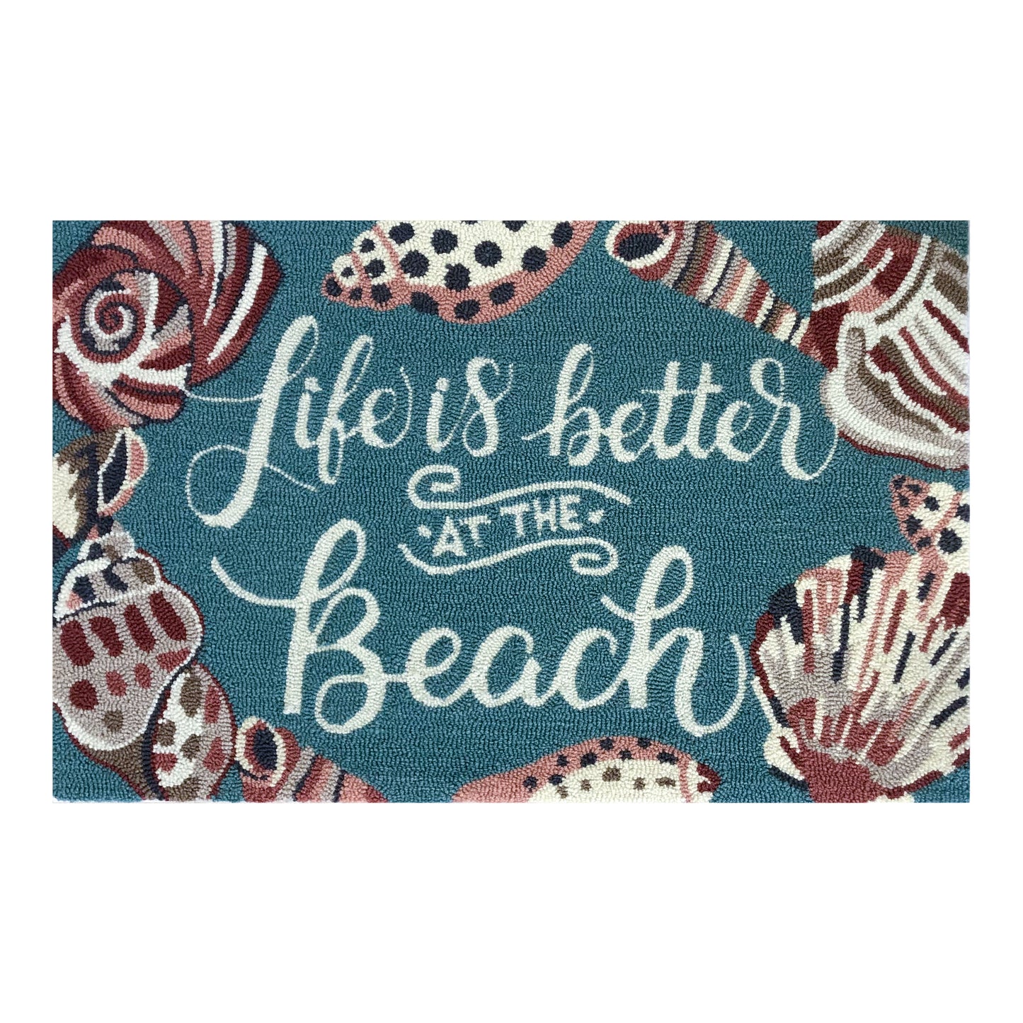 Life's A Beach Aqua Rug/Doormat