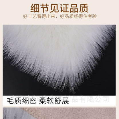 Throw Pillow Cover with 450g Insert, Purple, faux fur, 16, Decorative Cushion