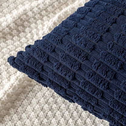 18"x18" tufted dot corduroy throw pillow 16 colors soft 3d dotted texture  450g insert included