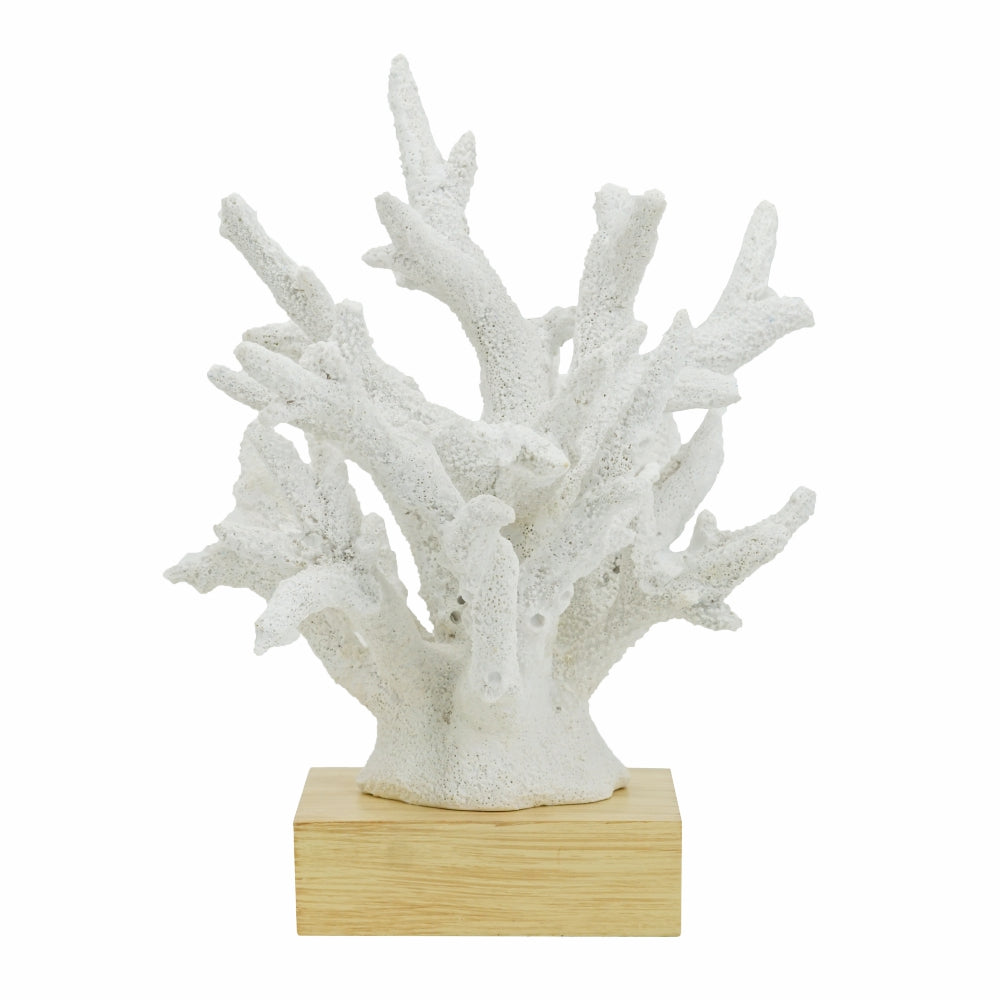 Faux White Coral On Base