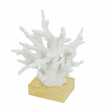 Faux White Coral On Base