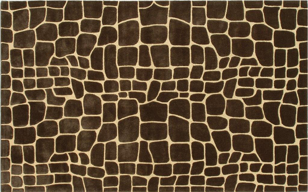 Croc Brown Area Rug