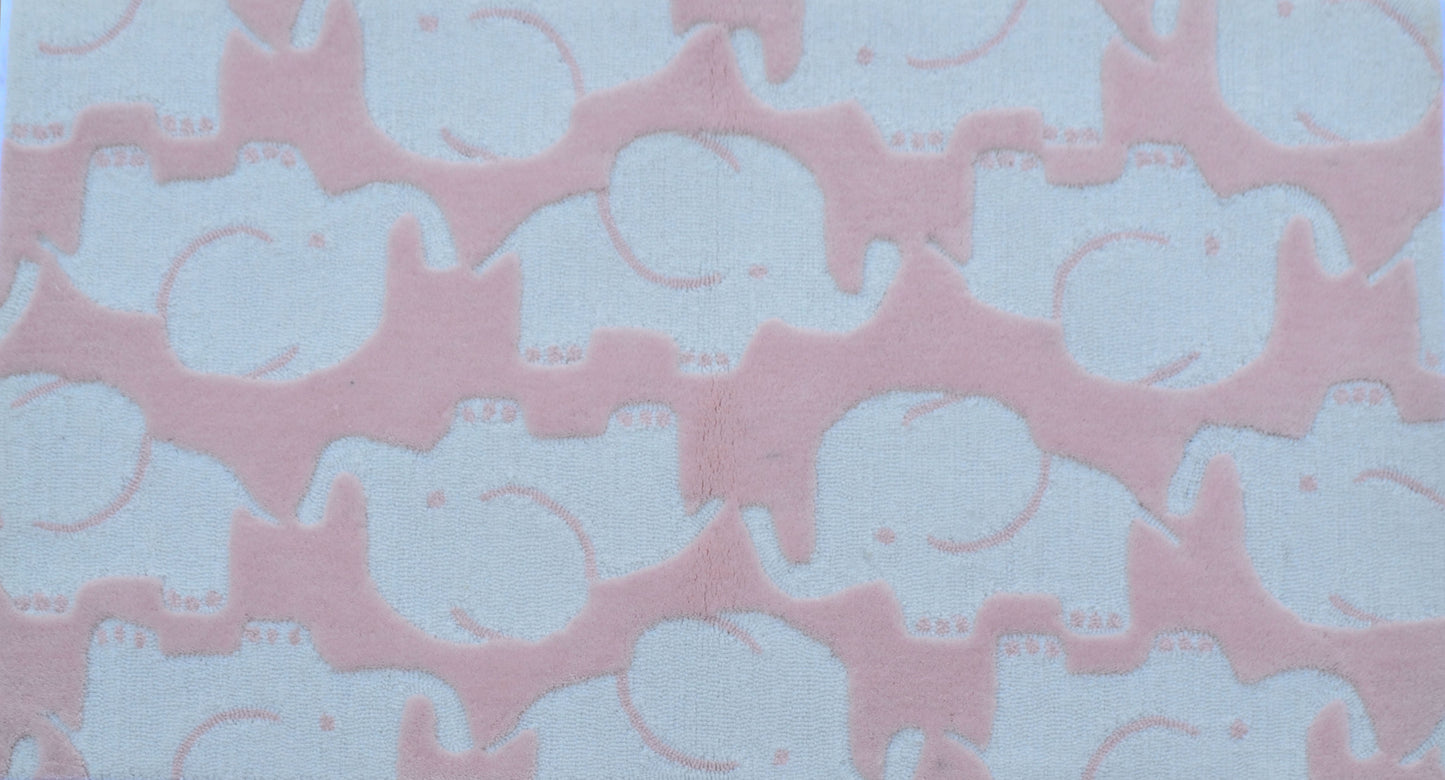 Elephant Pink Area Rug