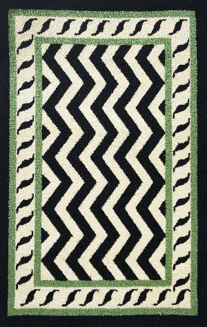 Uma Border Chevron Rug