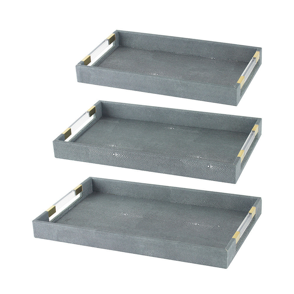 Margo Tray W/ Lucite Handle (Set of 3) – The Rug Market