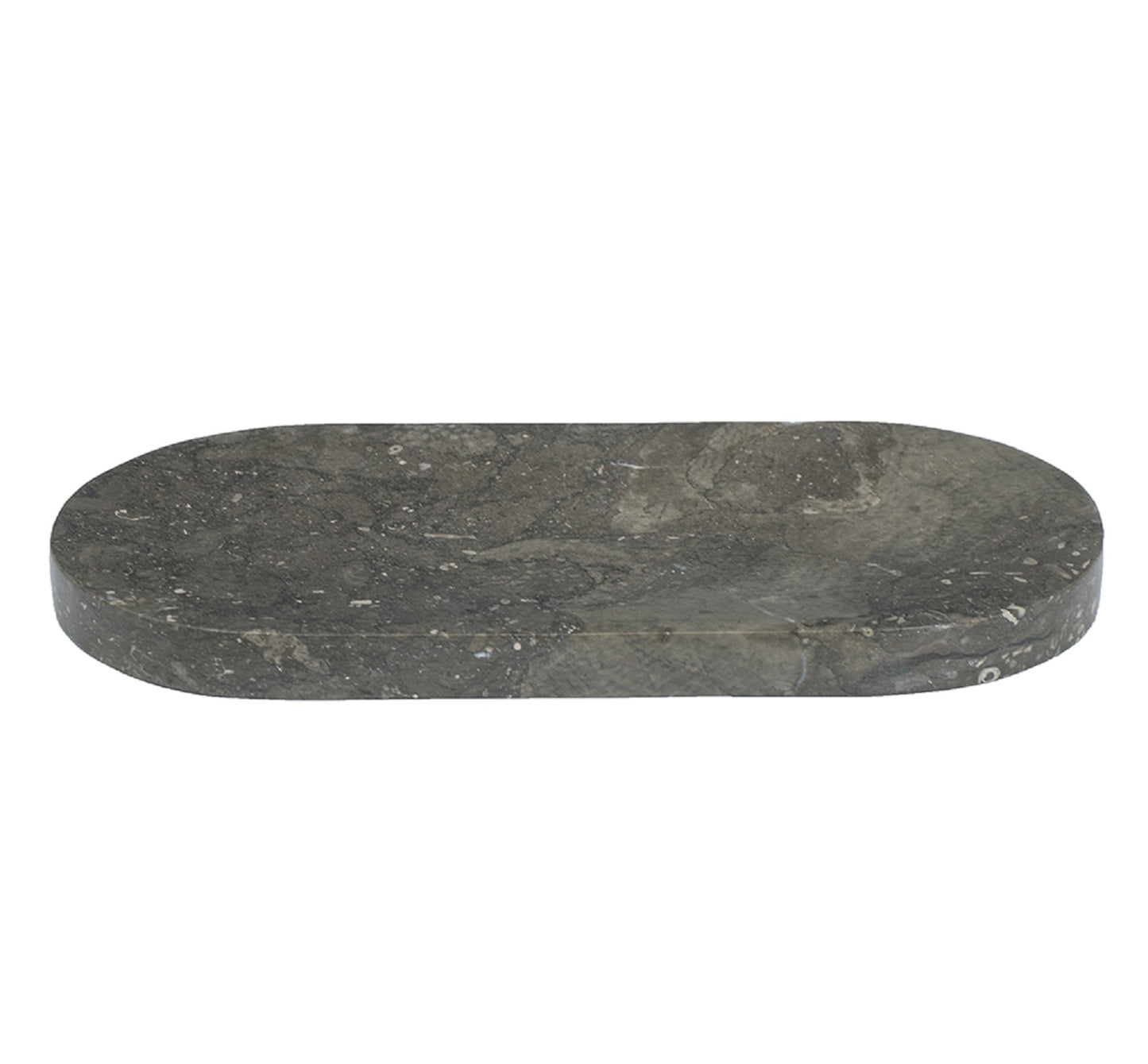 Grey Marble Deco Oval Tray