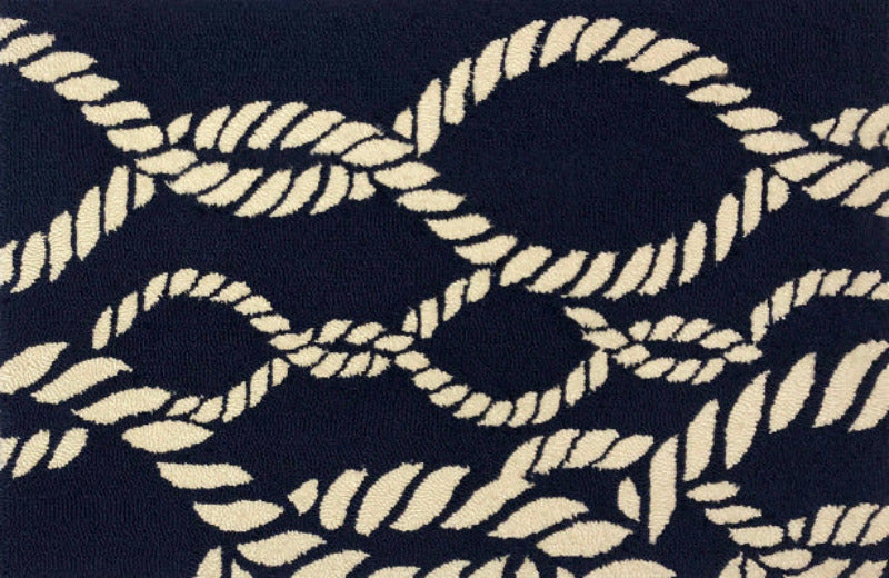 Twister Indigo Rug/Doormat/Pillow