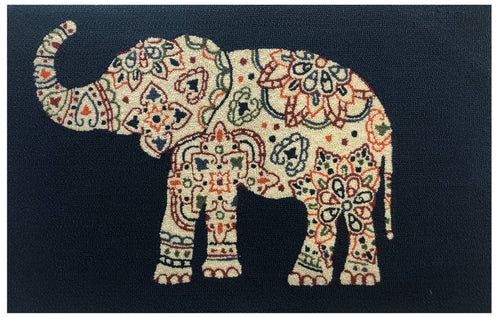 Pattern Elephant Indigo