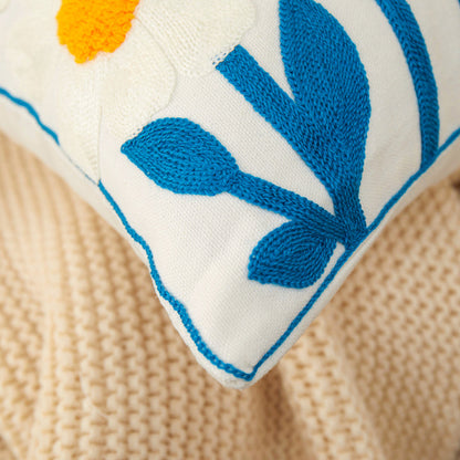 18"x18" Sunshine Blossom Whimsical Floral FULL set of Throw Pillow with insert