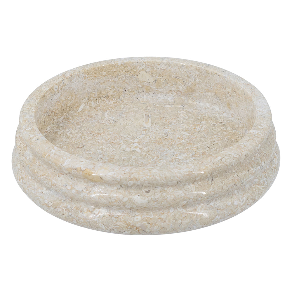 Rounded Ribbed Deco Bowl
