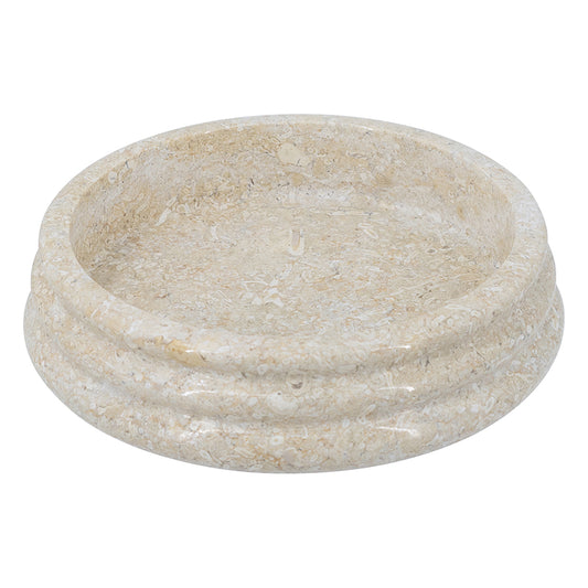 Rounded Ribbed Deco Bowl