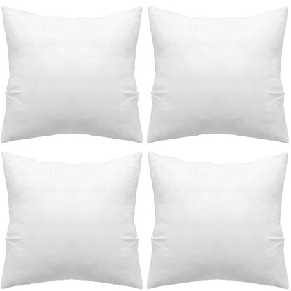 4pcs Throw Pillow Inserts, Square Cushion Inner Soft Fluffy Plump Stuffer Cushion Pillow Core White Pillow Inserts Christmas Decor Halloween Decor Bed Sofa Home Decor
