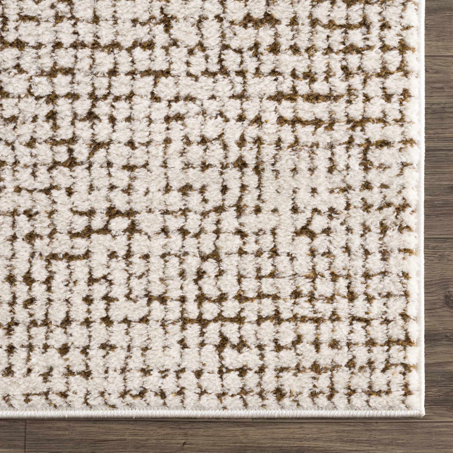 Keita Cream & Brown Area Rug