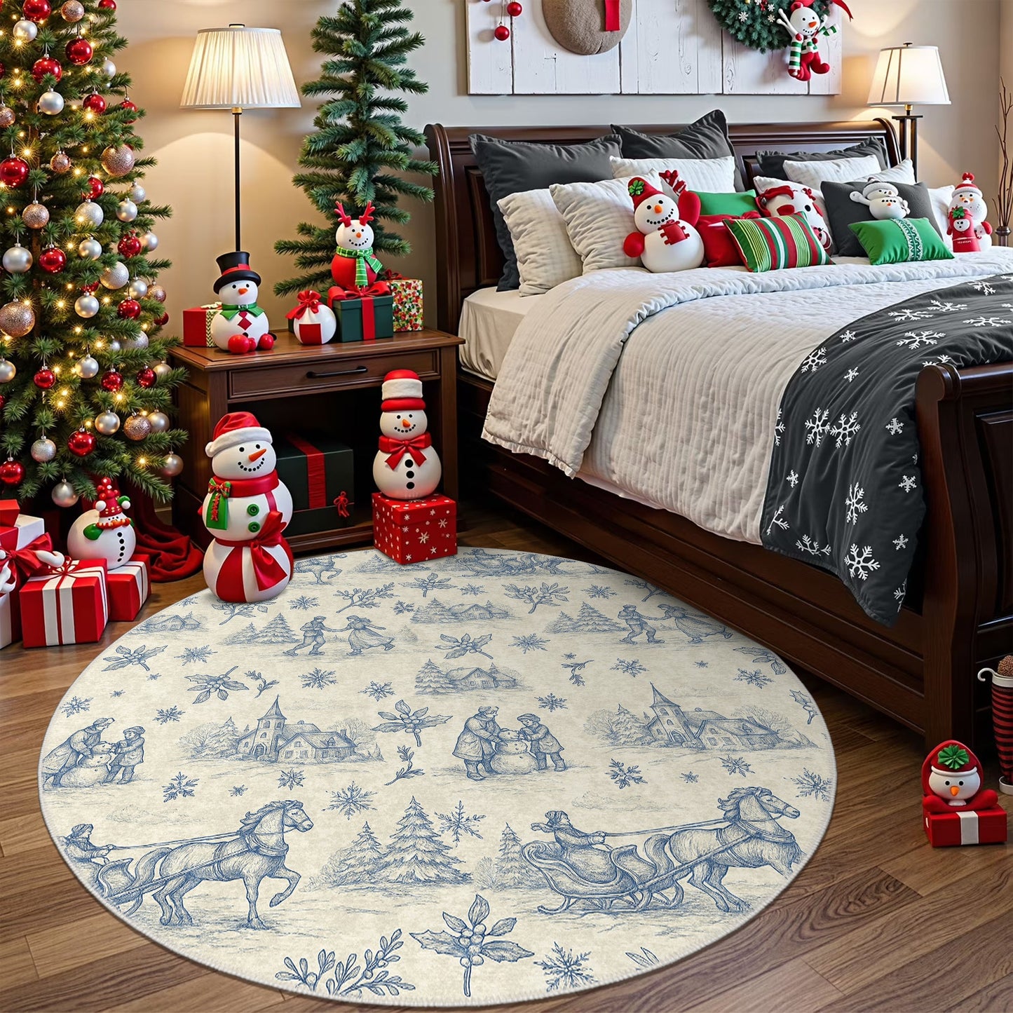 Zavora Christmas Area Rug