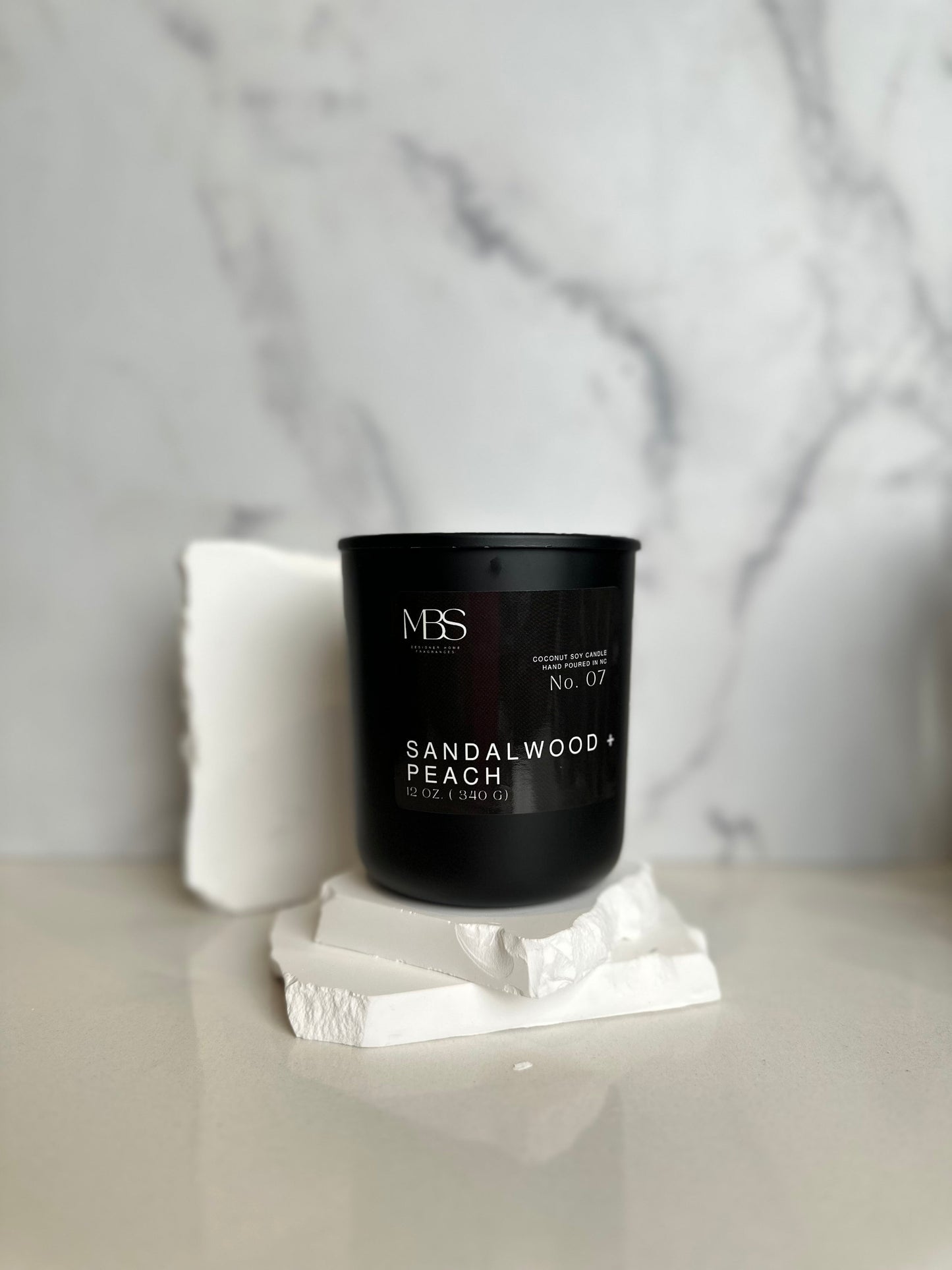 Sandalwood + Peach | 12oz Candle