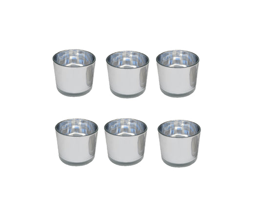 Mercury Glass Candle Holder ( Set of 6)