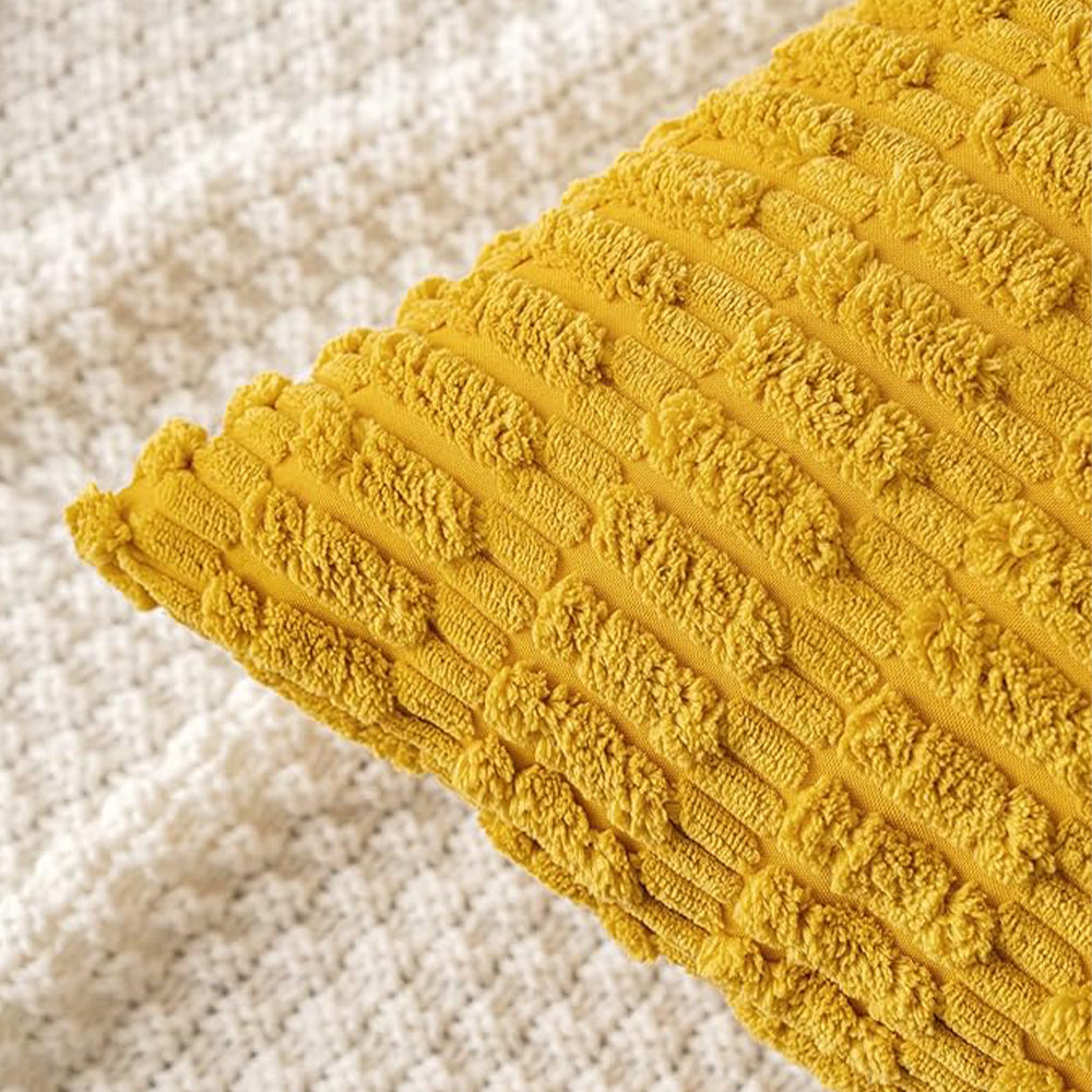 18"x18" tufted dot corduroy throw pillow 16 colors soft 3d dotted texture  450g insert included