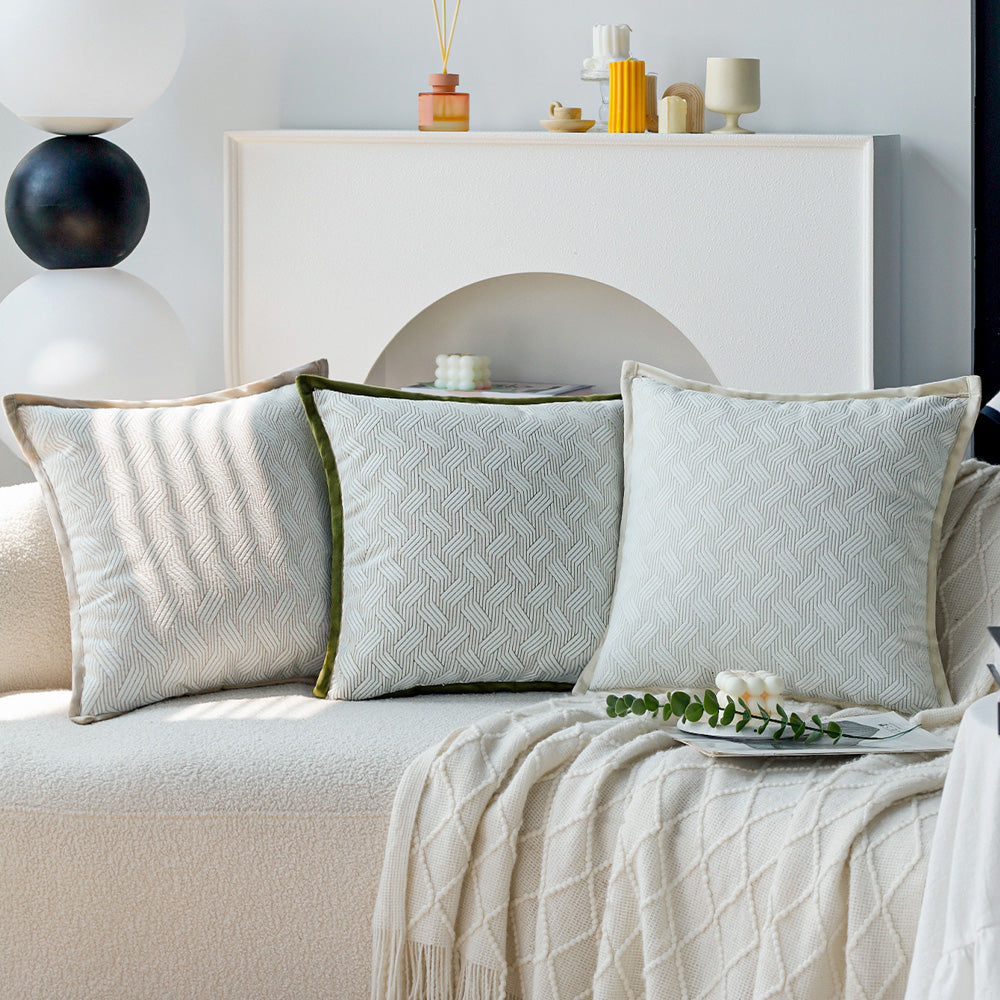 Tranquil Touches: Pack of 1 Throw Pillow with 450g Insert size of 18"x18"