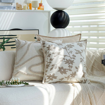 Tranquil Touches: Pack of 1 Throw Pillow with 450g Insert size of 18"x18"