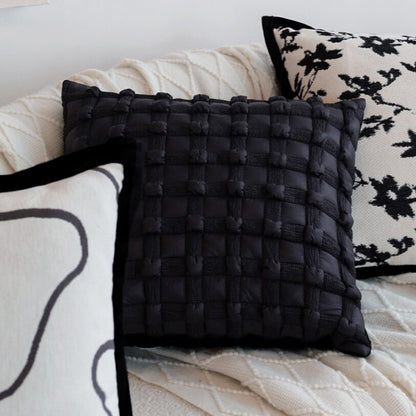 Pack of 2 18"x18" Luxurious Textured Decorative Throw Pillow Set optional of inserts