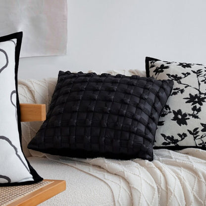 Pack of 2 18"x18" Luxurious Textured Decorative Throw Pillow Set optional of inserts