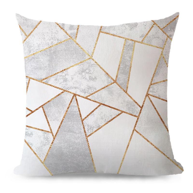 Throw Pillow Cover with 450g Insert, geometric, 18X18, Decorative Cushion