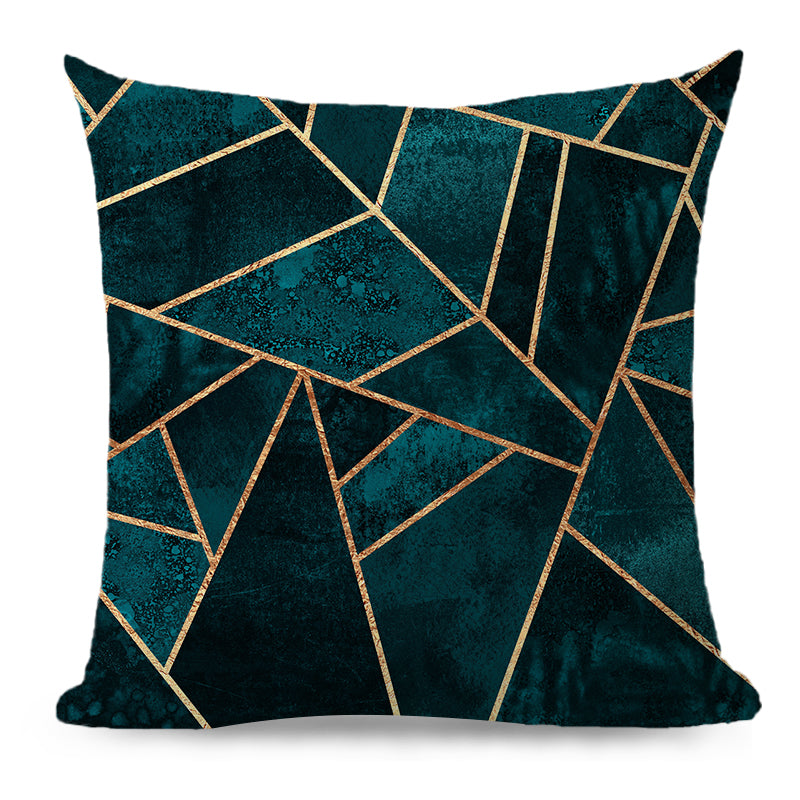 Throw Pillow Cover with 450g Insert, geometric, 18X18, Decorative Cushion