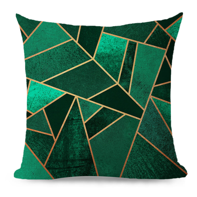 Throw Pillow Cover with 450g Insert, geometric, 18X18, Decorative Cushion