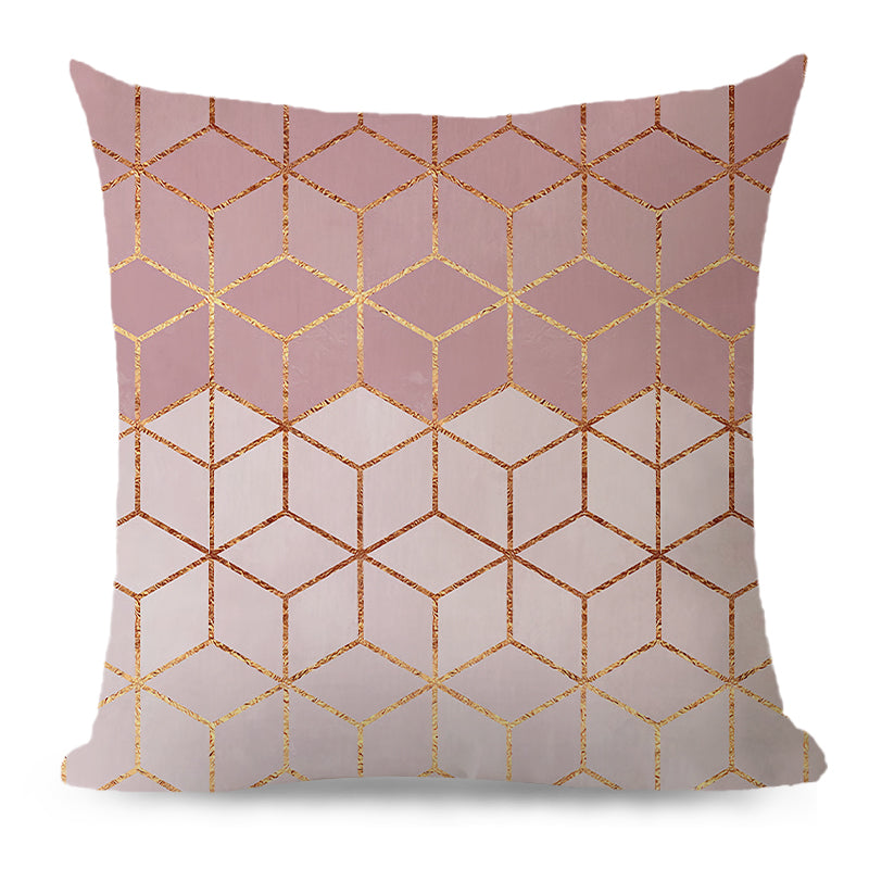 Throw Pillow Cover with 450g Insert, geometric, 20X20, Decorative Cushion