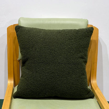 18"x18" Teddy Faux Fluffy Solid Color FULL set of Throw Pillow (With  Insert)