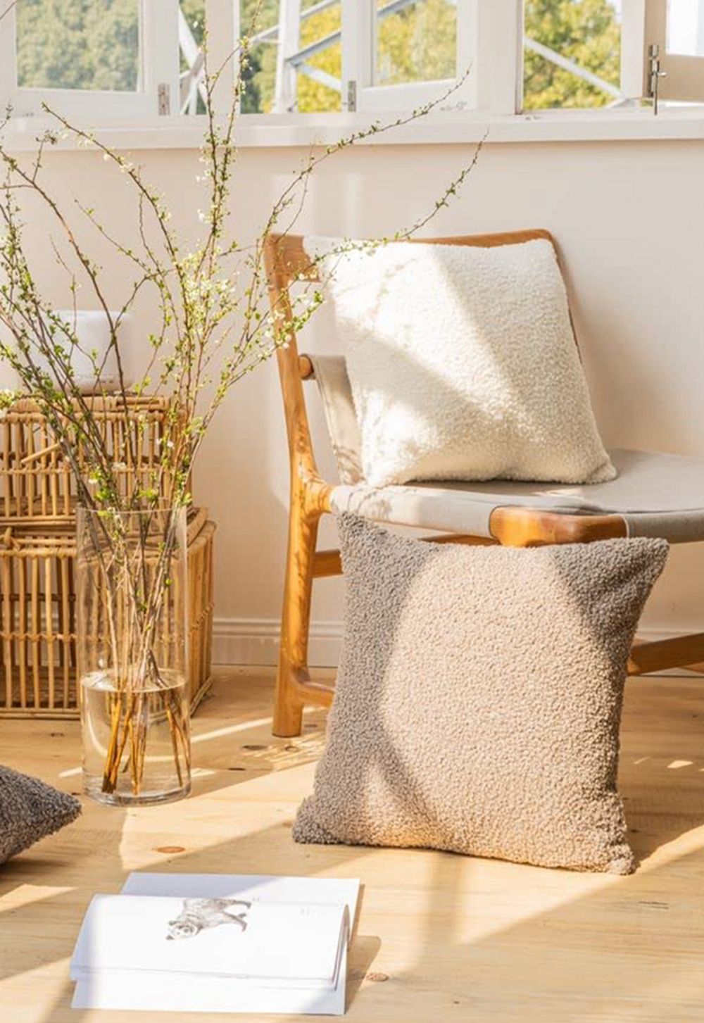 18"x18" Teddy Faux Fluffy Solid Color FULL set of Throw Pillow (With  Insert)