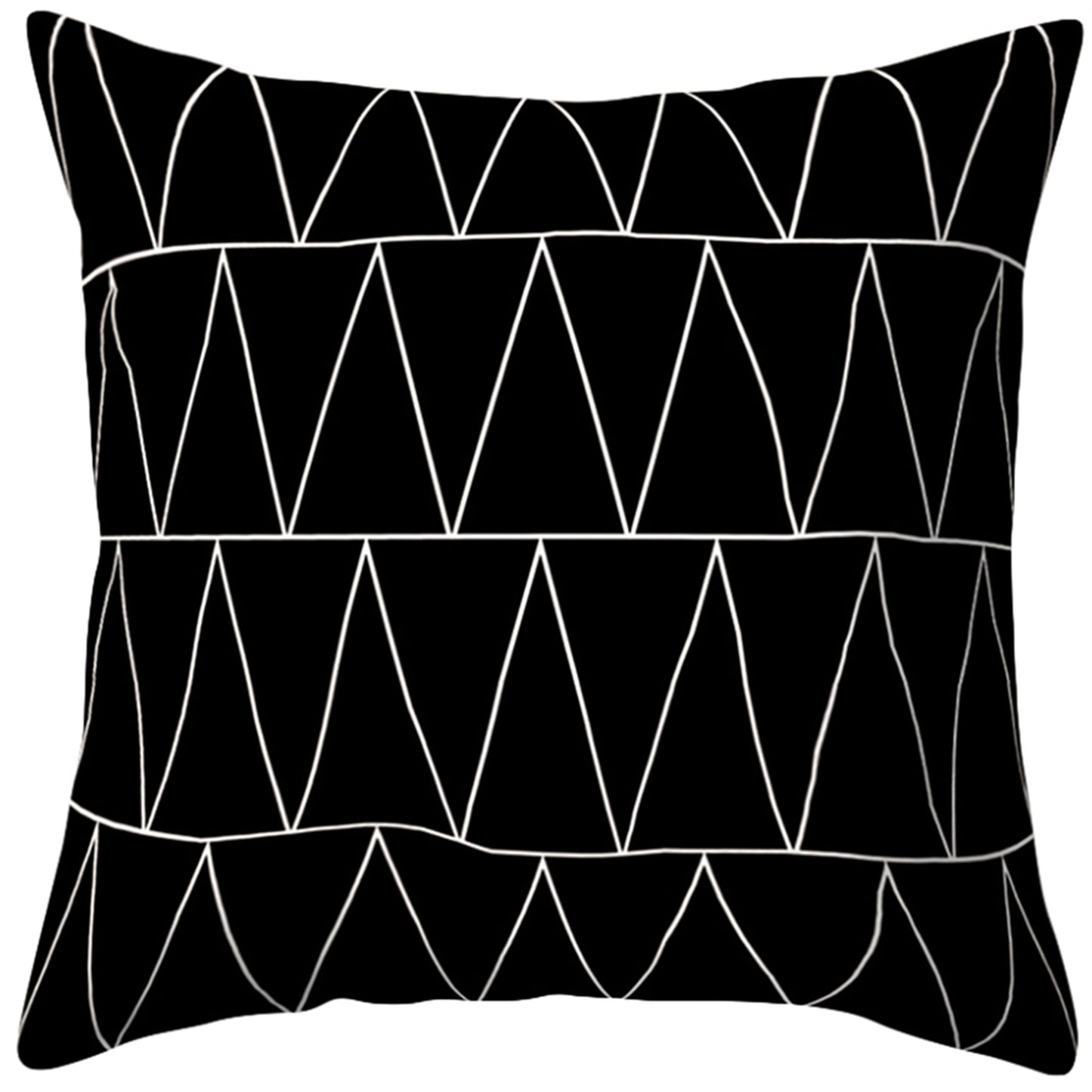 Throw Pillow Cover with 450g Insert, geometric, 18X18, Decorative Cushion