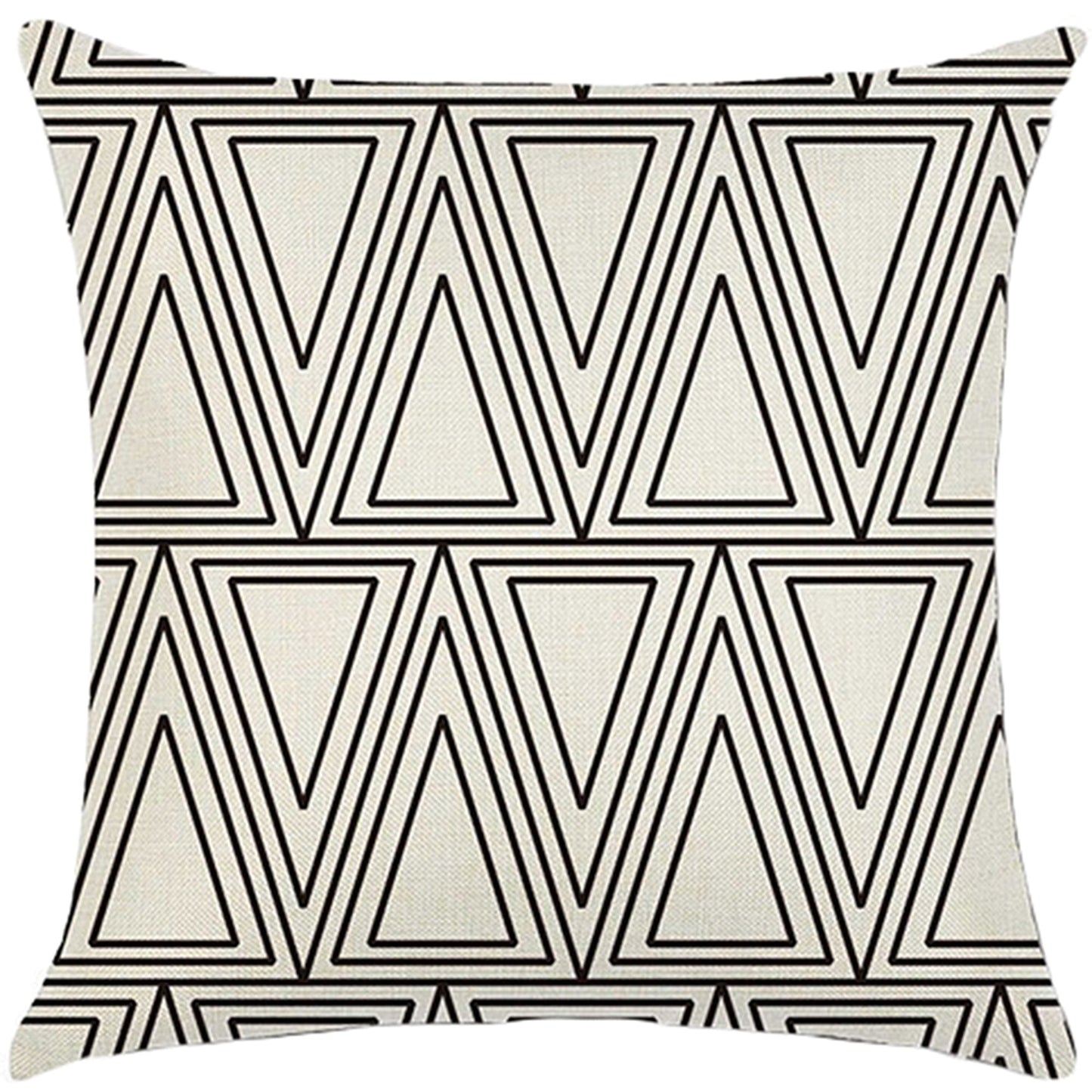 Throw Pillow Cover with 450g Insert, geometric, 18X18, Decorative Cushion