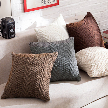 Set of 2 Beautiful combination Pillow Covers AND Inserts  mixed colors, one of each