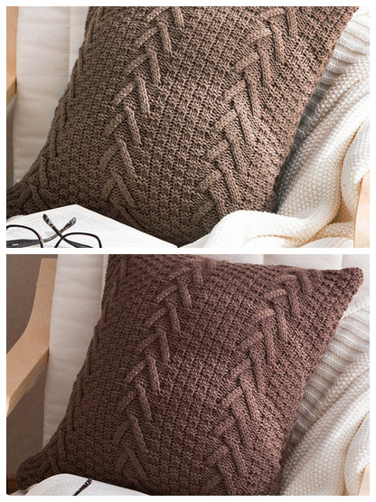 Set of 2 Beautiful combination Pillow Covers AND Inserts  mixed colors, one of each