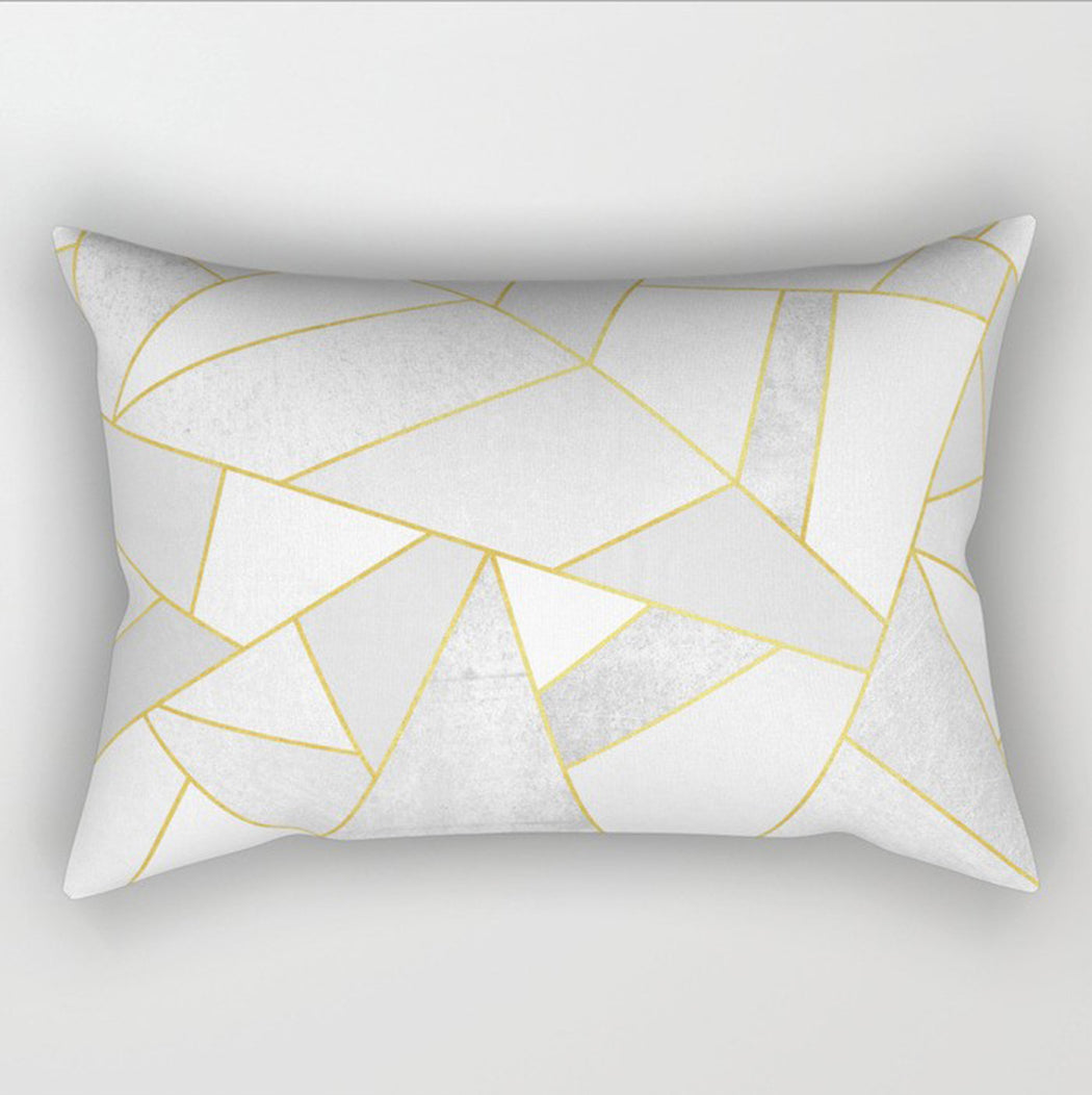 12"x20" modern geometric lumbar throw pillow 12 designs chic abstract & art deco prints gold accent decor insert included