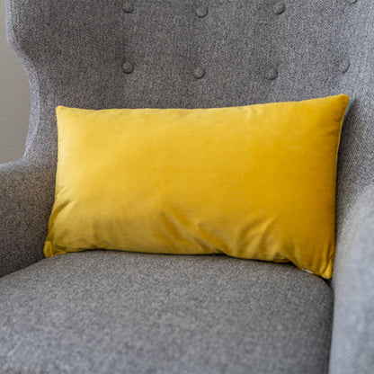 12"x20" luxury velvet lumbar support throw pillow | 7 vibrant colors |330g  insert included