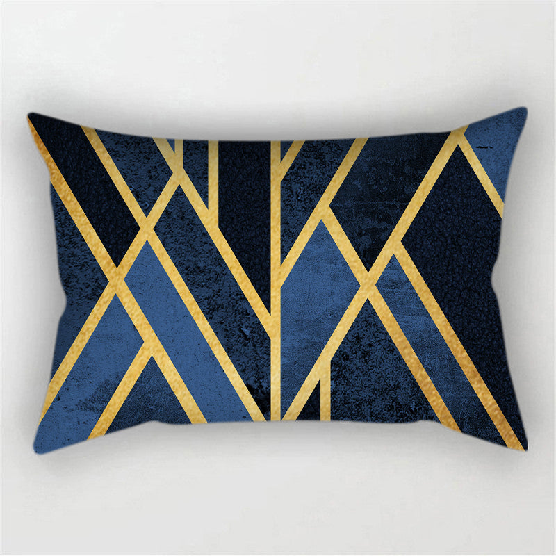 Throw Pillow Cover with 450g Insert, geometric, 12X20, Decorative Cushion