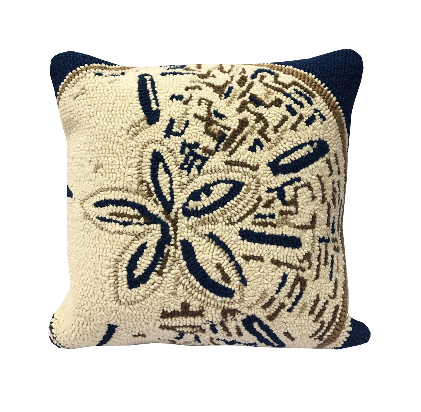 Sand Dollar Indigo Pillow